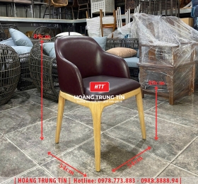 Ghế cafe gỗ nệm cao cấp HTT41