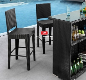 Ghế Bar Mây Nhựa