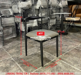 Ghế cafe sắt nệm HTT01