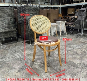 Ghế cafe gỗ nệm cao cấp HTT44