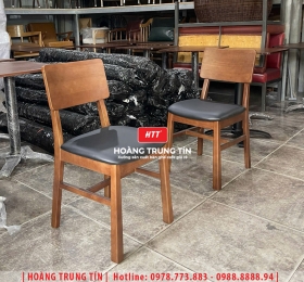 Ghế cafe gỗ nệm cao cấp HTT66