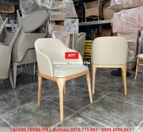 Ghế cafe gỗ nệm cao cấp HTT52