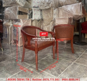 Ghế cafe gỗ nệm cao cấp HTT53
