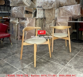 Ghế cafe gỗ nệm cao cấp HTT55
