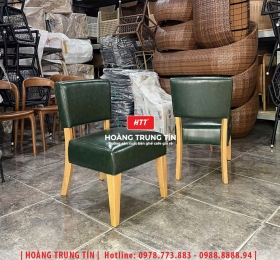 Ghế cafe gỗ nệm cao cấp HTT48