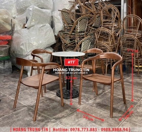 Bàn ghế cafe gỗ cao cấp HTT02