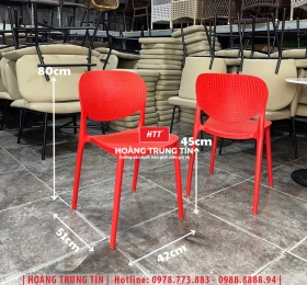 Ghế cafe nhựa đúc nguyên khối HTT01