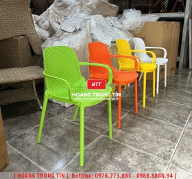 Ghế cafe nhựa đúc nguyên khối HTT02