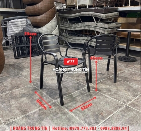 Ghế cafe sắt ngoài trời HTT02