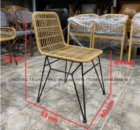 Ghế Bàn Ghế Cafe Ghế Song Mây Lưng Cao