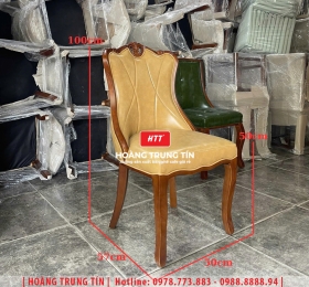 Ghế cafe gỗ nệm cao cấp HTT61