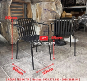 Ghế cafe sắt ngoài trời HTT01