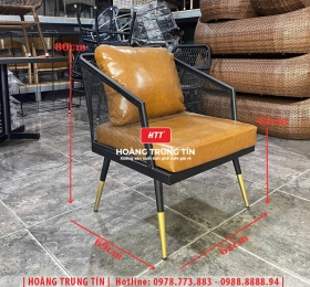 Ghế cafe sắt nệm cao cấp HTT13