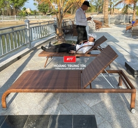 Ghế hồ bơi giả mây