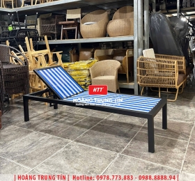 Giường tắm nắng nhôm lưới ngoài trời HTT01