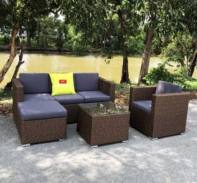 Mẫu Sofa nhựa giả Mây Cao cấp