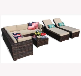 Mẫu Sofa nhựa giả Mây Cao cấp