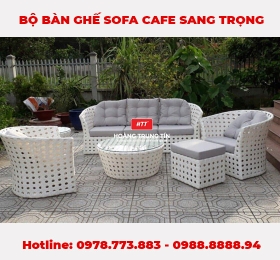 Mẫu Sofa nhựa giả Mây Cao cấp