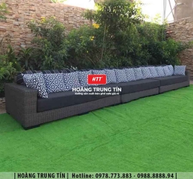 Sofa đan nhựa giả mây HTT017