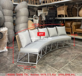 Sofa đan nhựa giả mây HTT054