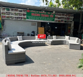 Sofa đan nhựa giả mây HTT040
