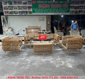 Sofa đan nhựa giả mây HTT043