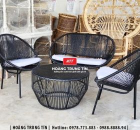 Sofa đan nhựa giả mây HTT023