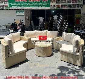 Sofa đan nhựa giả mây HTT062