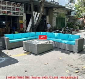 Sofa đan nhựa giả mây HTT047