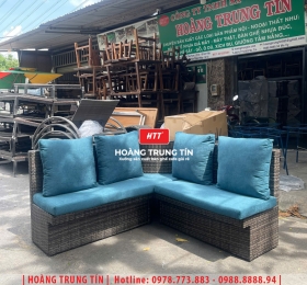 Sofa đan nhựa giả mây HTT064