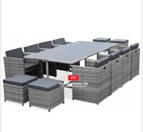 Bàn ghế Sofa Mây Nhựa Cao cấp sang trọng