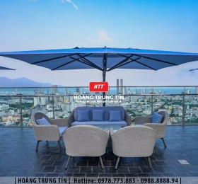 Sofa đan nhựa giả mây HTT038