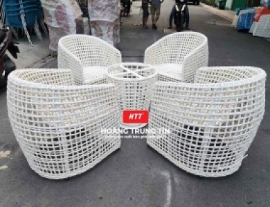Mua bàn ghế cafe giả mây ở đâu vừa đẹp vừa rẻ?