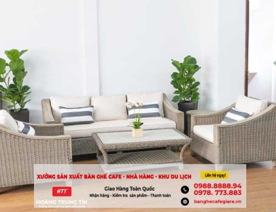 Địa chỉ Cung cấp Bàn Ghế Nhựa Giả Mây tại Nha Trang