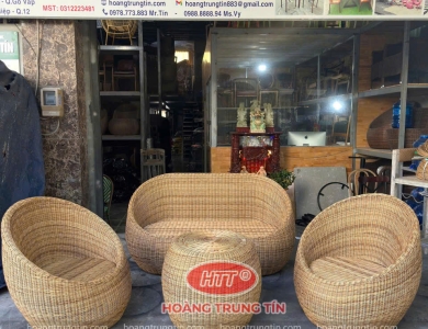 Bộ Sofa Nhựa Giả Mây Đẹp, Bền, Giá Xưởng – Hoàng Trung Tín