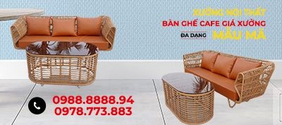 Banner ghế giả mây