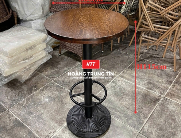 Bàn bar sắt gỗ HTT01