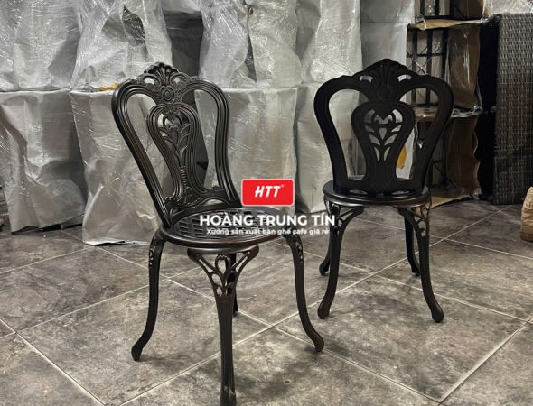 Bàn ghế cafe nhôm đúc ngoài trời HTT01