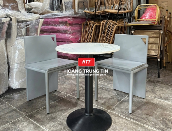 Bàn ghế cafe sắt ngoài trời HTT28