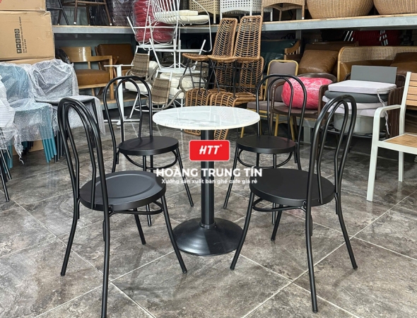 Bàn ghế cafe sắt ngoài trời HTT29