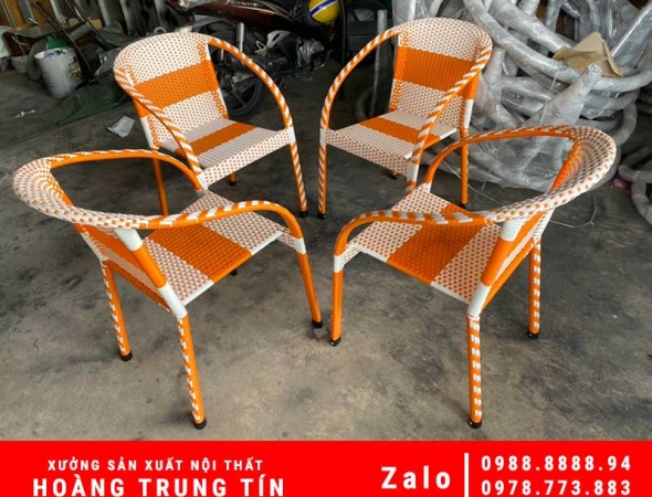 Bàn ghế nhựa giả Mây ngoài trời Giá Rẻ