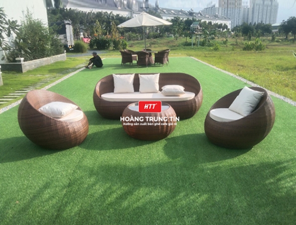 Sofa Mây Nhựa Cao cấp