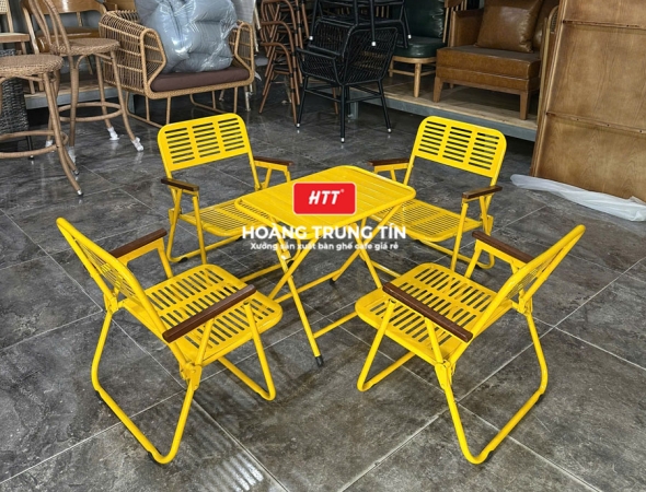 Bàn ghế cafe xếp HTT011