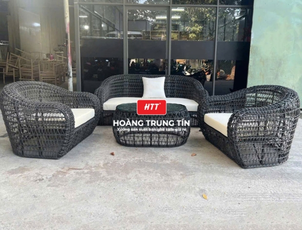 Sofa đan nhựa giả mây HTT050