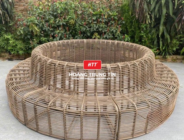 Sofa đan nhựa giả mây HTT051
