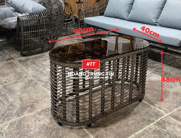 Sofa đan nhựa giả mây HTT045