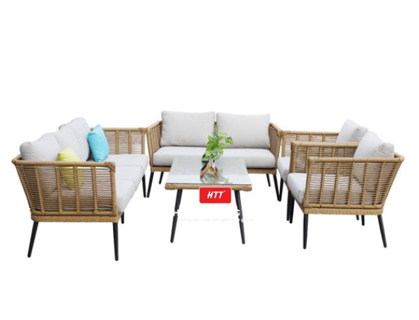 Sofa Mây Nhựa Ngoài Trời