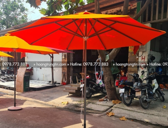 Dù che nắng chính tâm một tầng màu cam