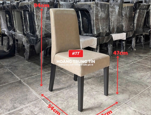 Ghế cafe gỗ nệm cao cấp HTT43