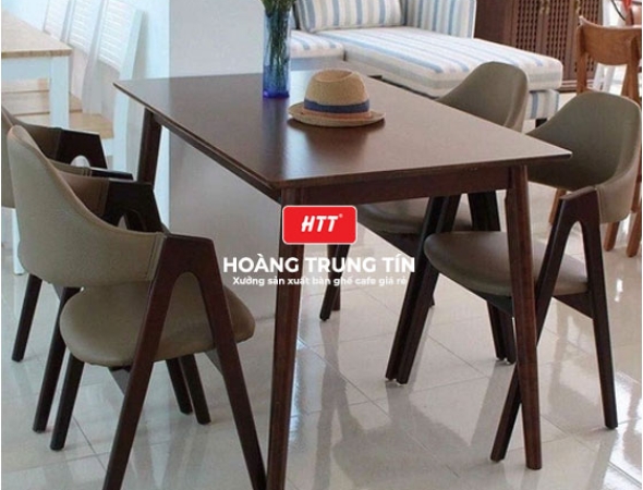 Ghế cafe gỗ bọc nệm